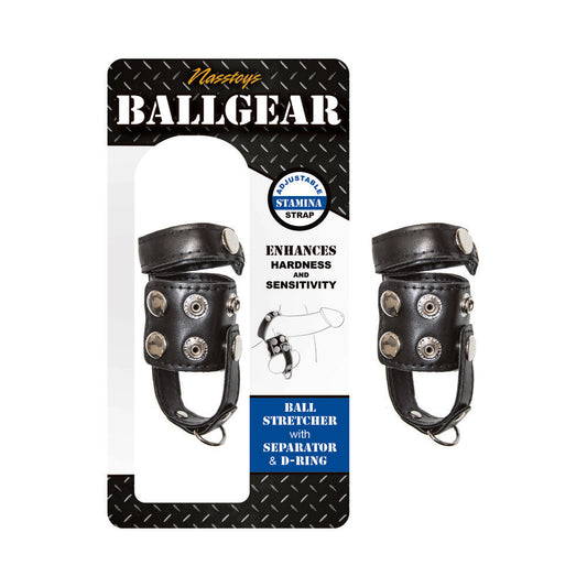 Ballgear Ball Stretcher with Separator & D-Ring – Black