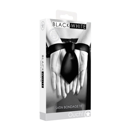 Ouch! Tie Me Up Bondage Tie – Black – 56.69in Length