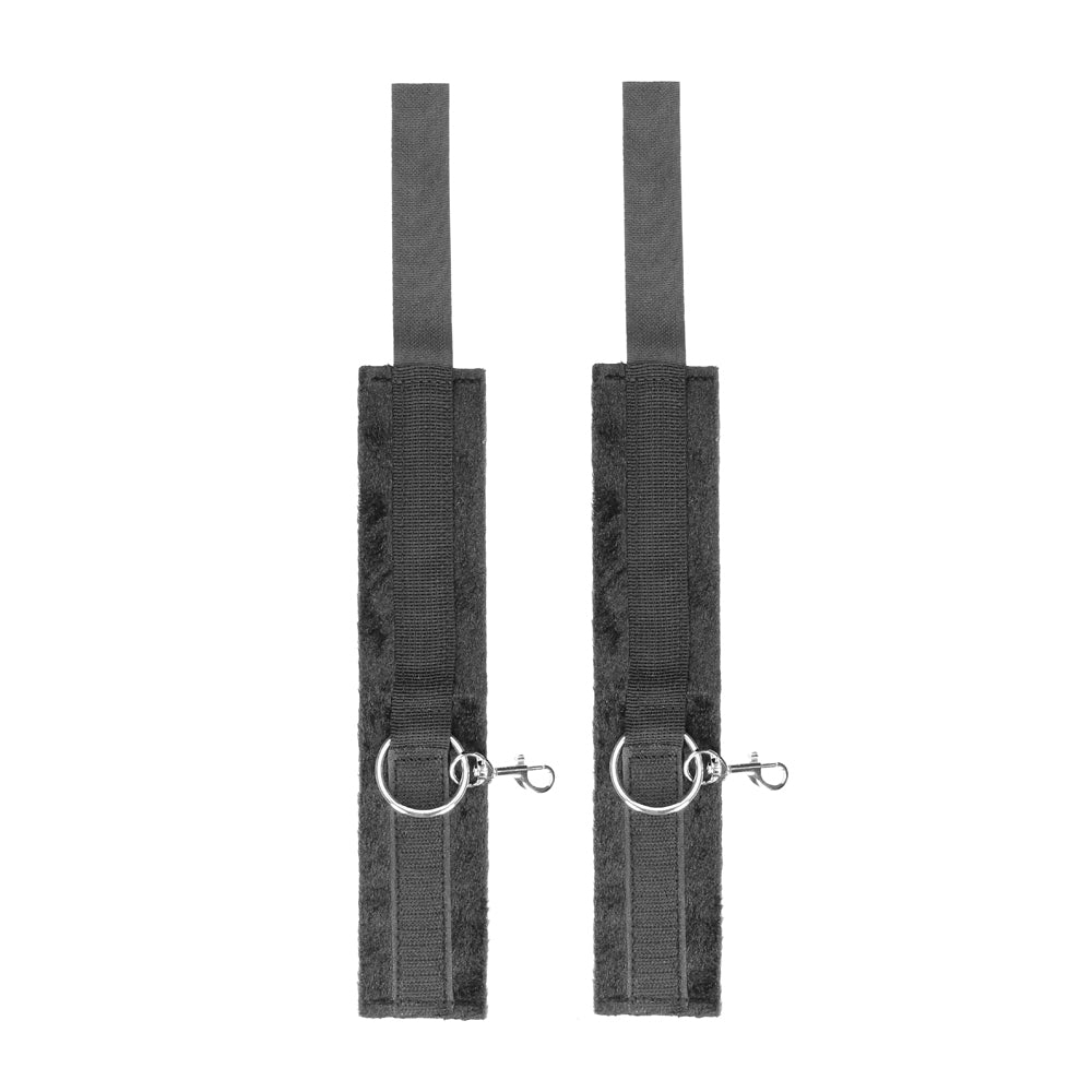 Ouch! Black & White Velcro Hogtie with Hand & Ankle Cuffs – Black
