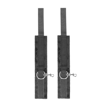 Ouch! Black & White Velcro Hogtie with Hand & Ankle Cuffs – Black