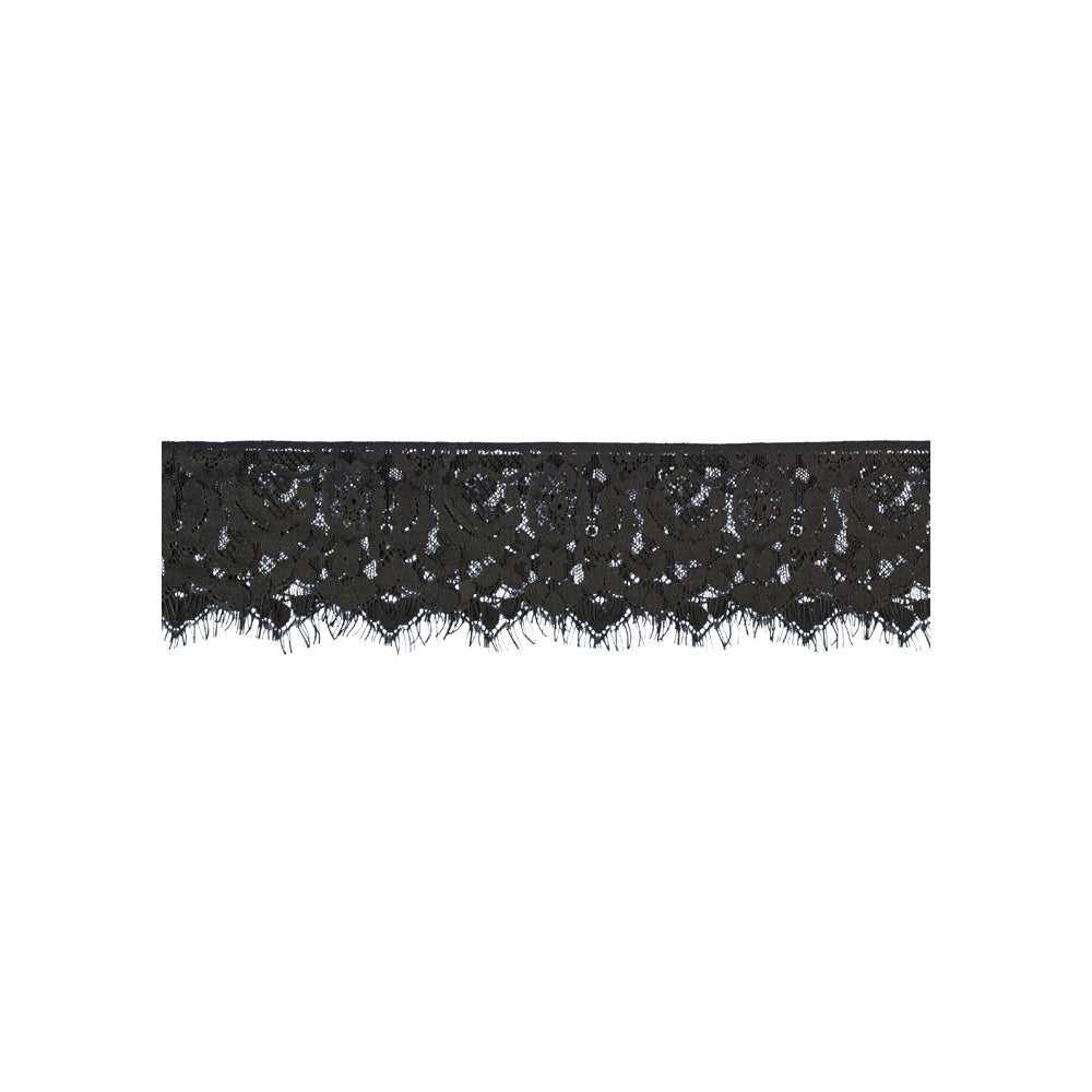 Ouch! Black & White Lace Eye Mask with Elastic Straps