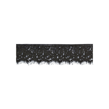 Ouch! Black & White Lace Eye Mask with Elastic Straps