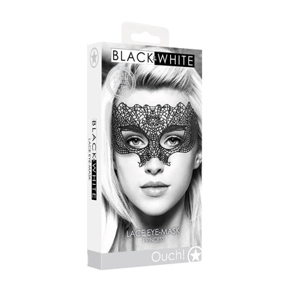 Ouch! Princess Black Lace Eye Mask – Black – Handmade Venetian Design