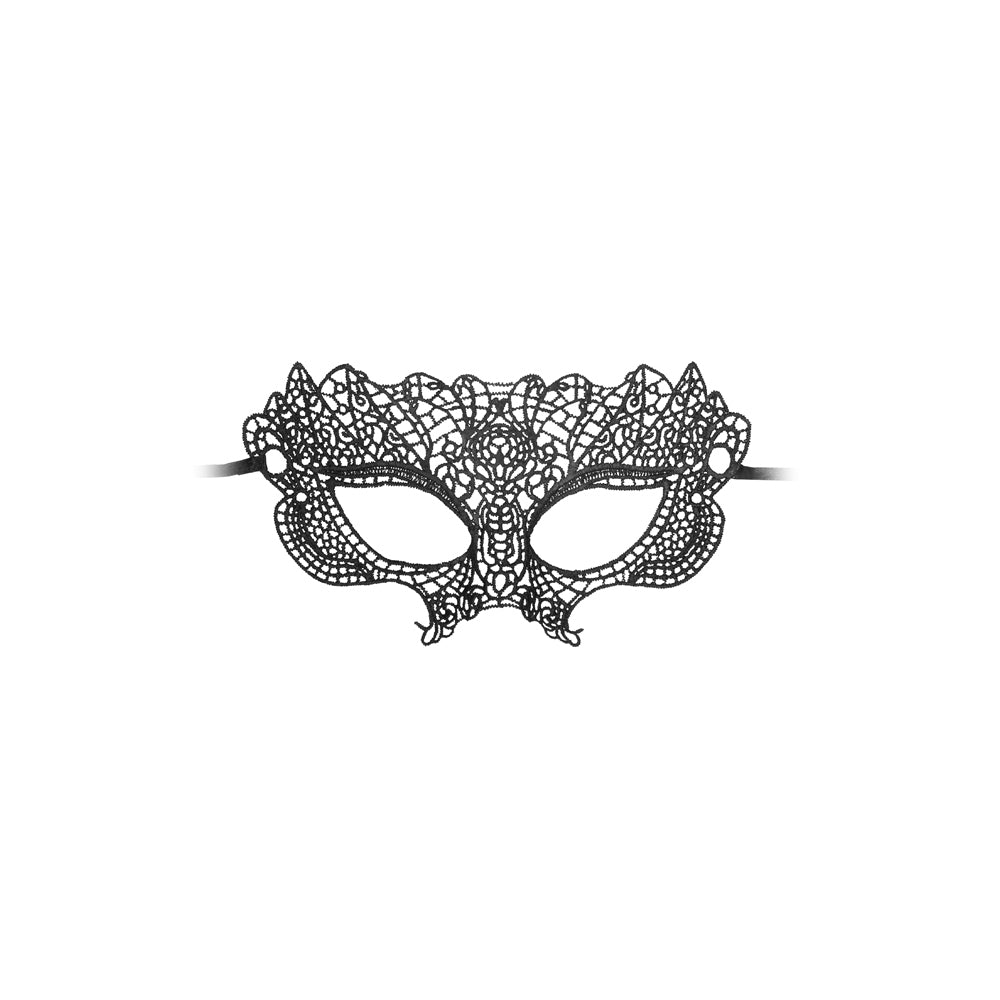 Ouch! Princess Black Lace Eye Mask – Black – Handmade Venetian Design