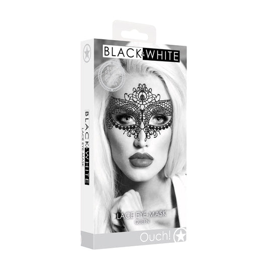 OUCH! Queen Black Lace Eye Mask – Intricate Venetian Design