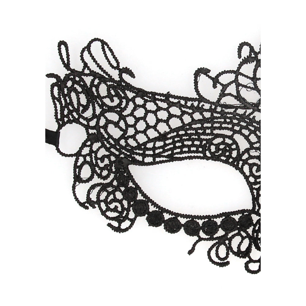 OUCH! Queen Black Lace Eye Mask – Intricate Venetian Design
