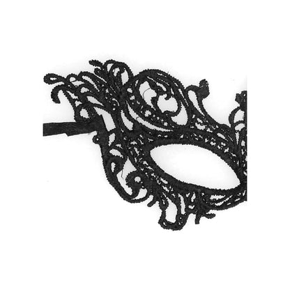 OUCH! Royal Black Lace Eye Mask – Black – Handmade, Adjustable