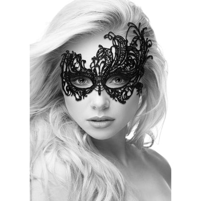 OUCH! Royal Black Lace Eye Mask – Black – Handmade, Adjustable