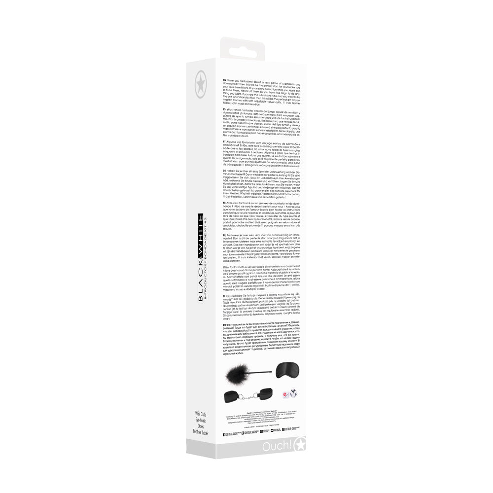Ouch! Black & White Introductory Bondage Kit #2 – Black