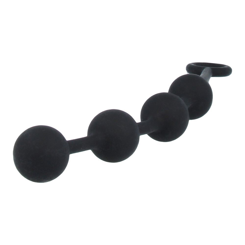 Nexus EXCITE Medium Anal Beads - Black Silicone