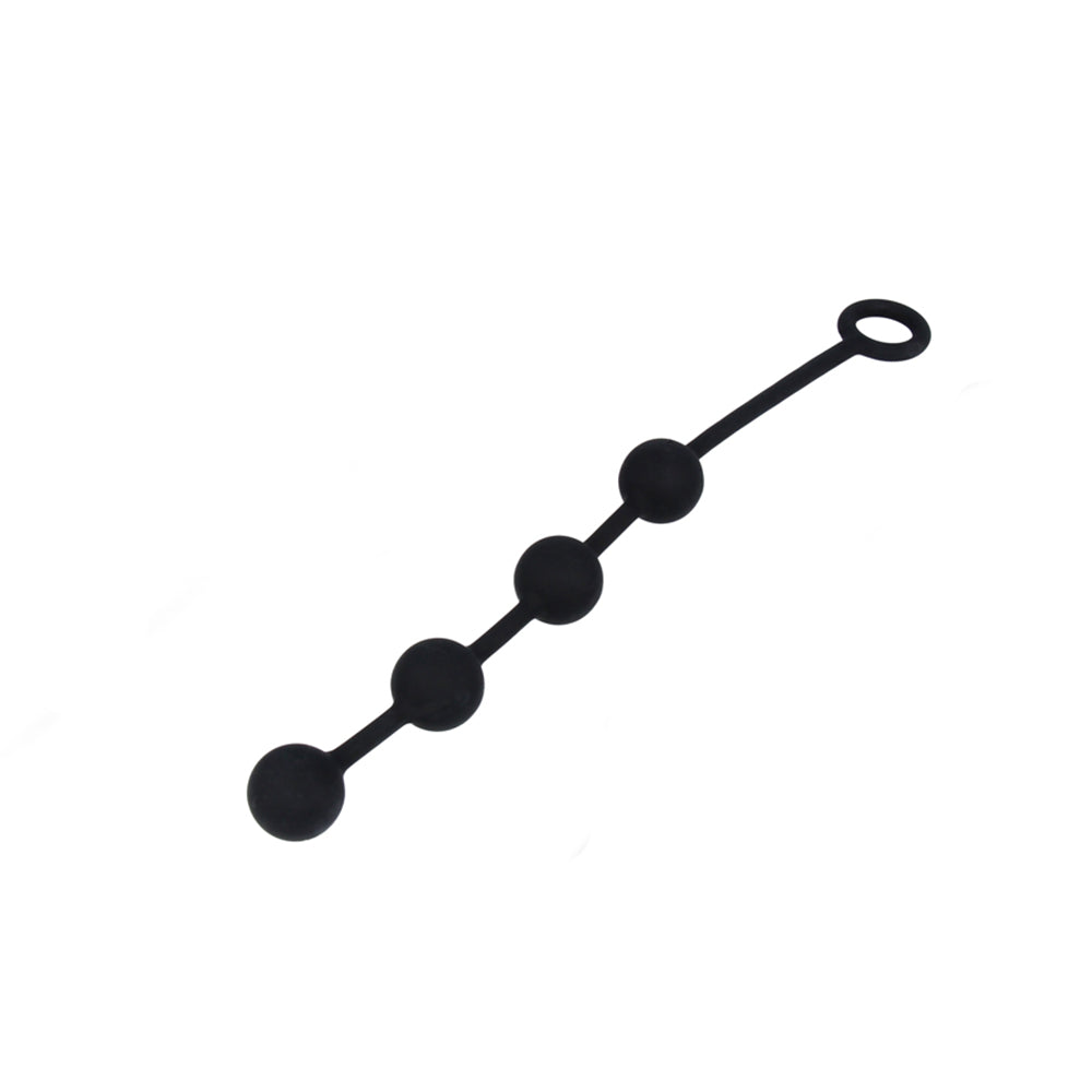 Nexus EXCITE Medium Anal Beads - Black Silicone