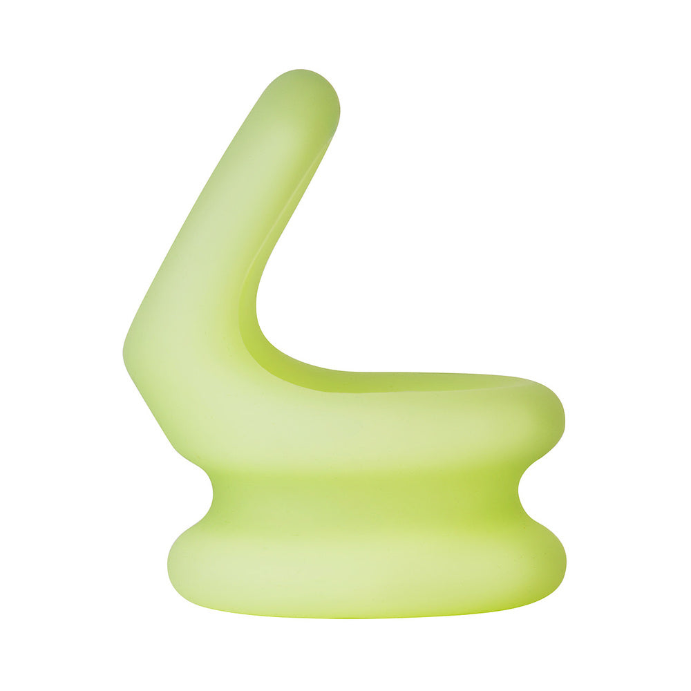 Forto F-20 Liquid Silicone Cockring & Ball Stretcher – Green – Medium Size