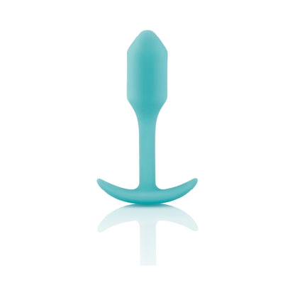 b-Vibe Snug Plug 1 Weighted Silicone Anal Plug - Mint