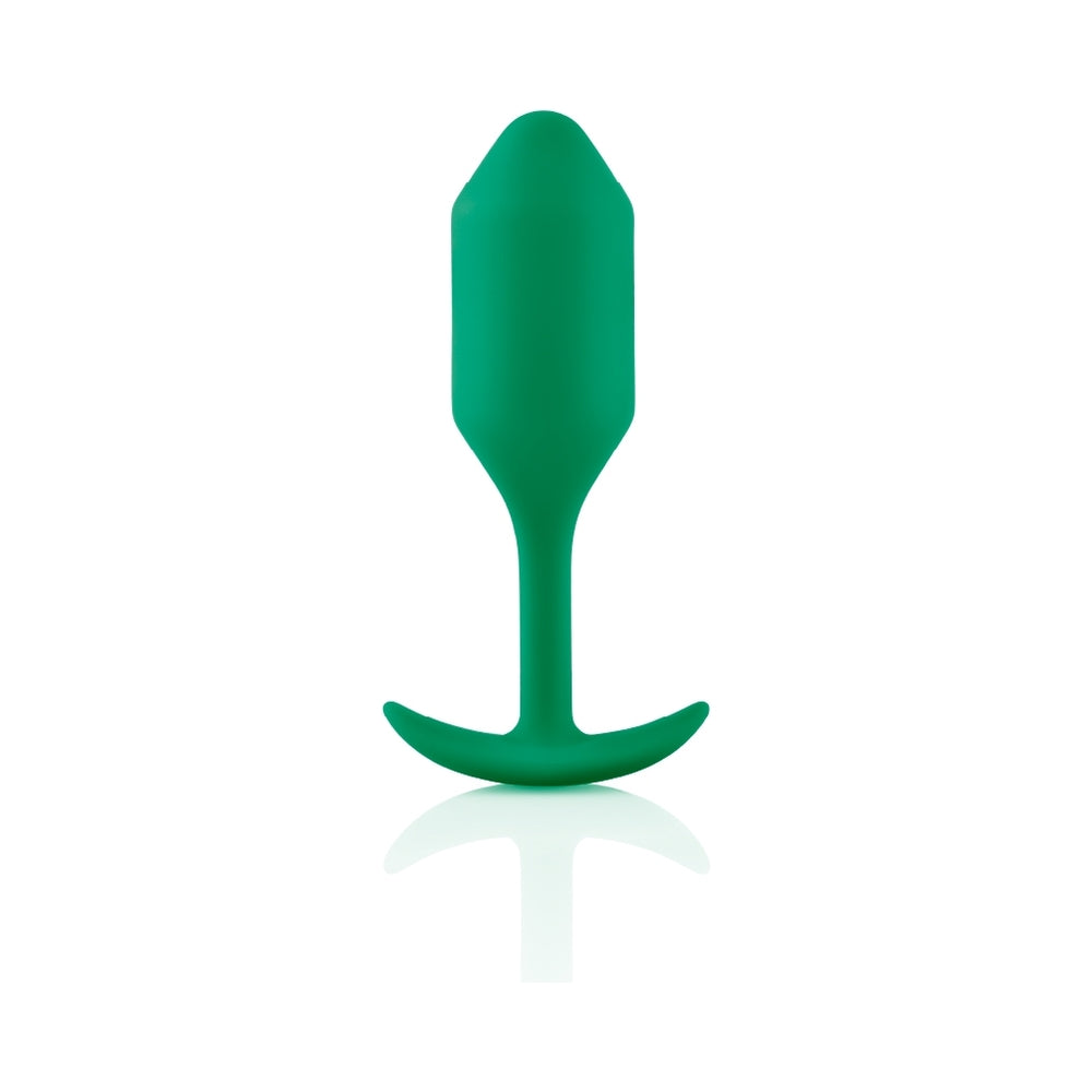 b-Vibe Snug Plug 2 Weighted Silicone Anal Plug – Green