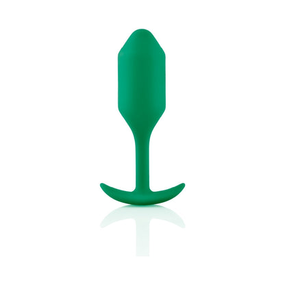 b-Vibe Snug Plug 2 Weighted Silicone Anal Plug – Green