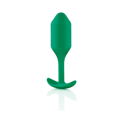 b-Vibe Snug Plug 2 Weighted Silicone Anal Plug – Green