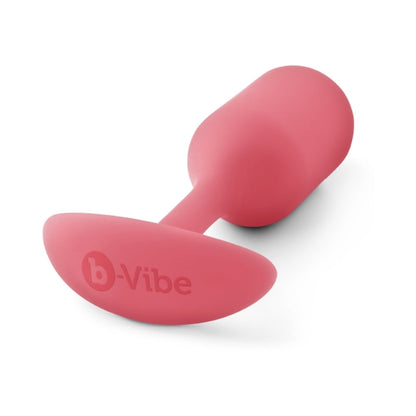 b-Vibe Snug Plug 2 Weighted Silicone Anal Plug – Coral