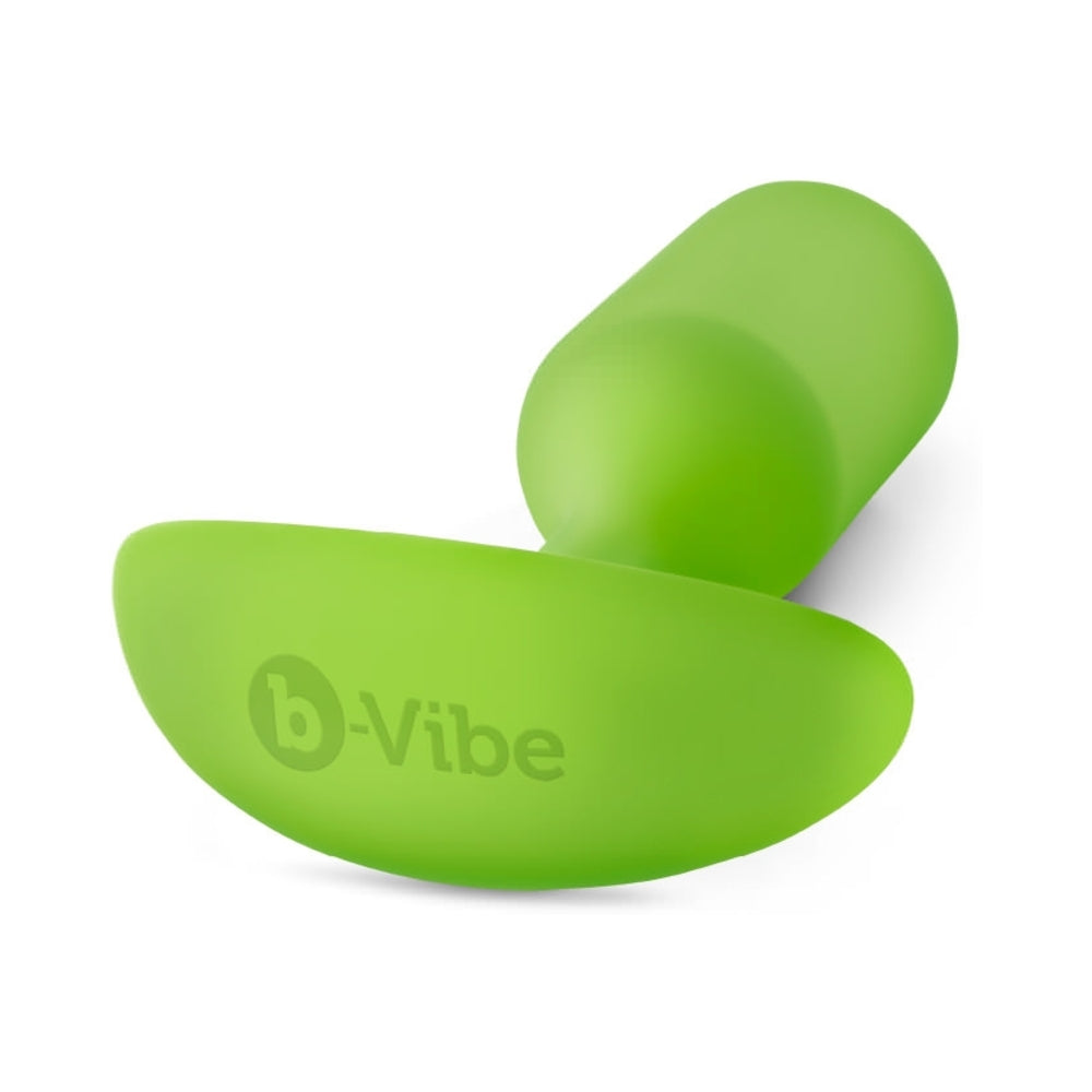 b-Vibe Snug Plug 3 Weighted Silicone Anal Plug – Lime Green