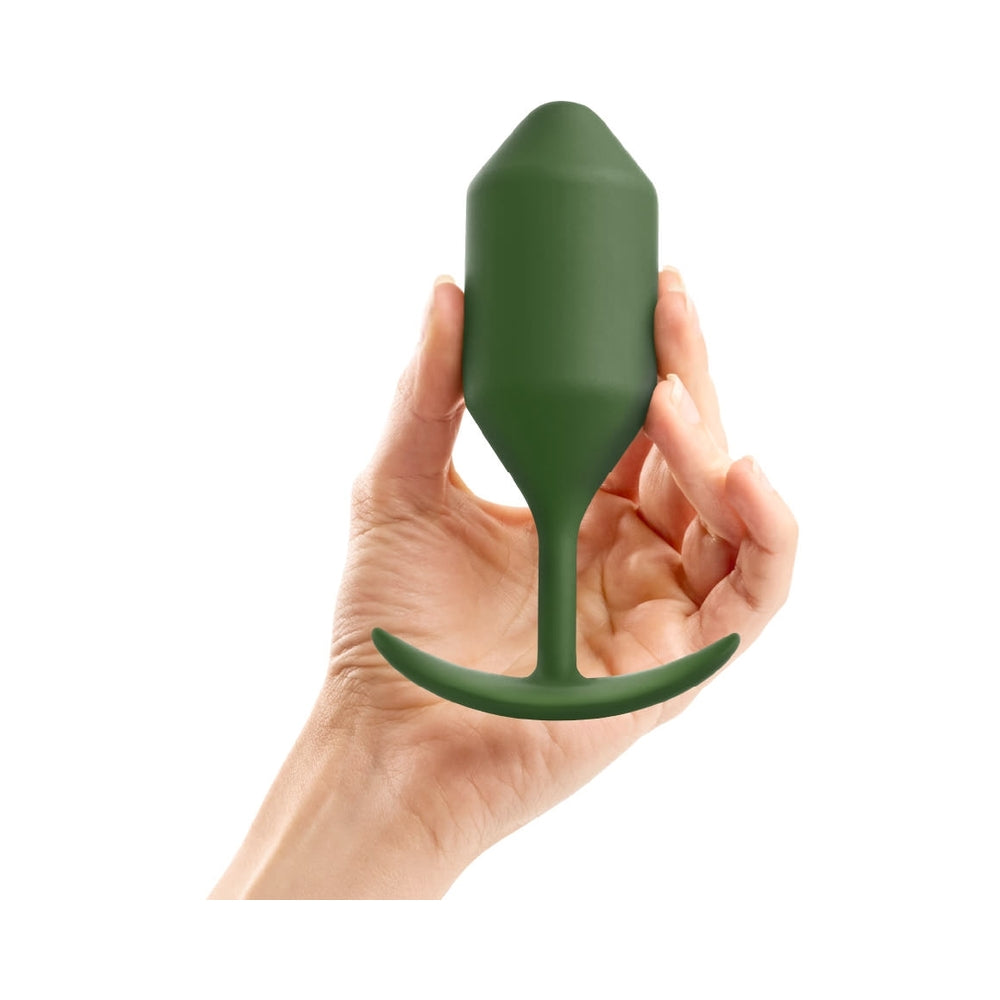 b-Vibe Snug Plug 4 Weighted Silicone Anal Plug – Green