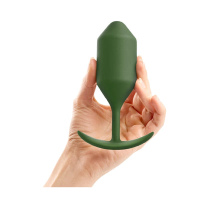 b-Vibe Snug Plug 4 Weighted Silicone Anal Plug – Green