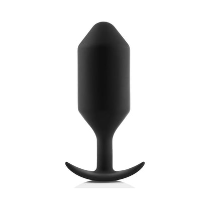 b-Vibe Snug Plug 7 Weighted Silicone Anal Plug – Black
