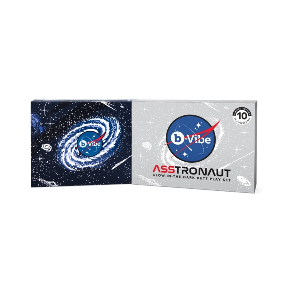 b-Vibe Limited Edition Asstronaut Glow-in-the-Dark Butt Play Set – Assorted Colors