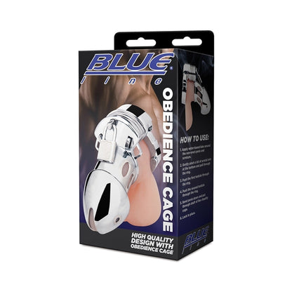 Electric Eel Blue Line Obedience Cage for Prolonged Stimulation - Silver