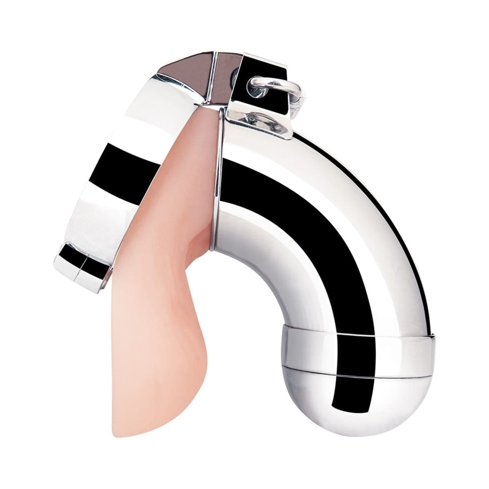 Blue Line Total Submission Cock Cage – Stainless Steel Silver