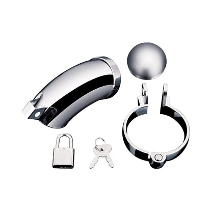 Blue Line Total Submission Cock Cage – Stainless Steel Silver