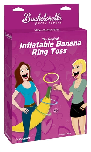 Pipedream Inflatable Banana Ring Toss Game – Multi
