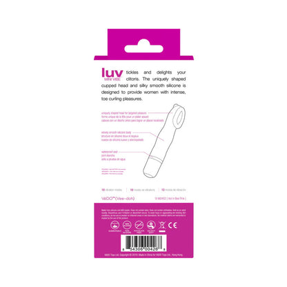 VeDO Luv Mini Vibe - Clitoral Stimulator - Multi-Speed - Pink