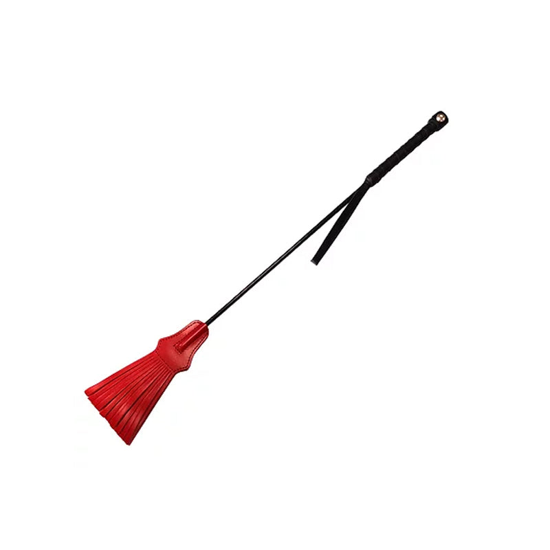 Rouge Tasseled Riding Crop – Red – Lightweight Leather