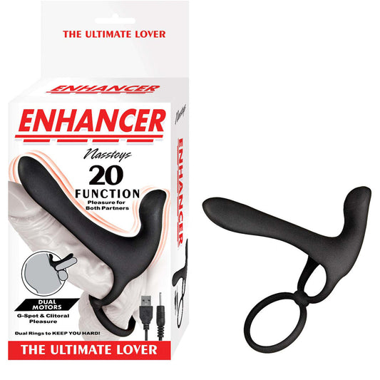 Nasstoys Enhancer Ultimate Lover Silicone Vibrating Ring – Black