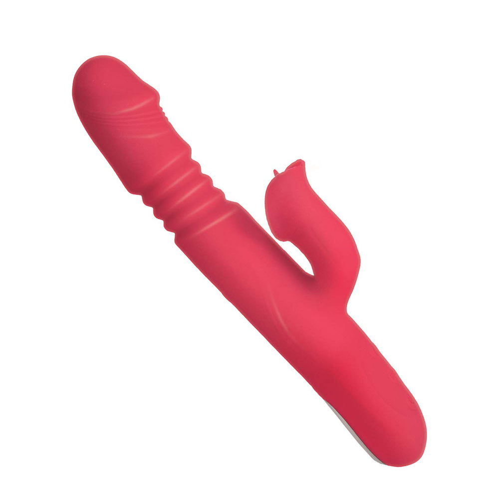Nasstoys Princess Passion Heat Silicone Vibrator with Thrusting Action – Hot Pink