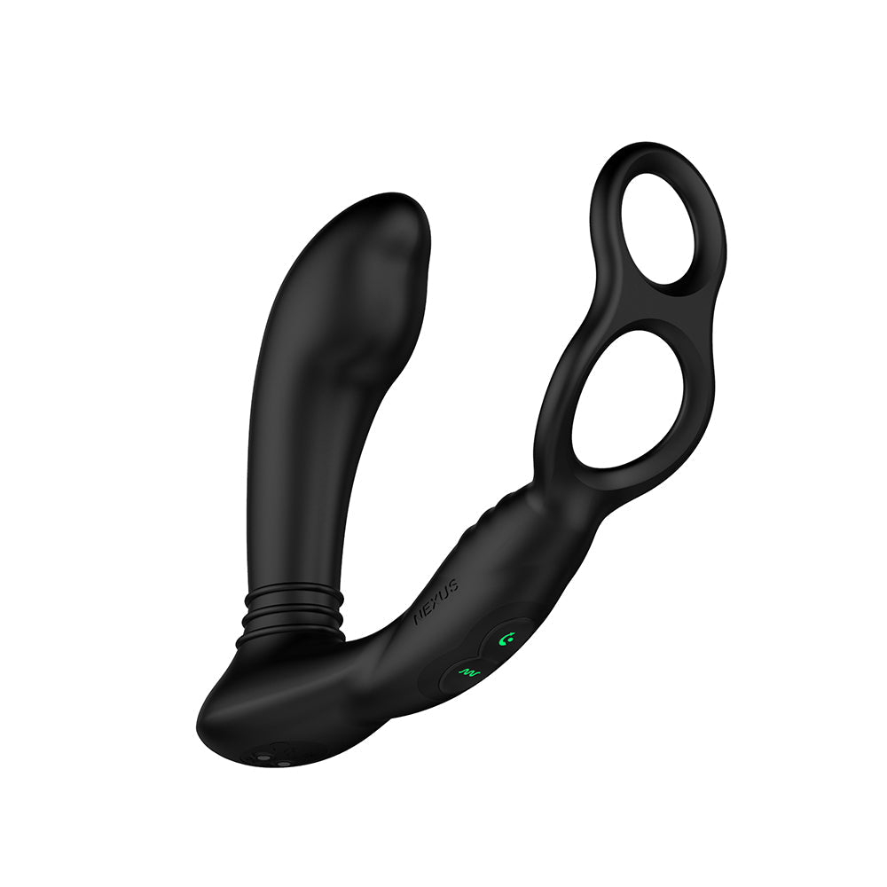 Nexus Simul8 Stroker Edition Silicone Cock and Ball Toy - Black