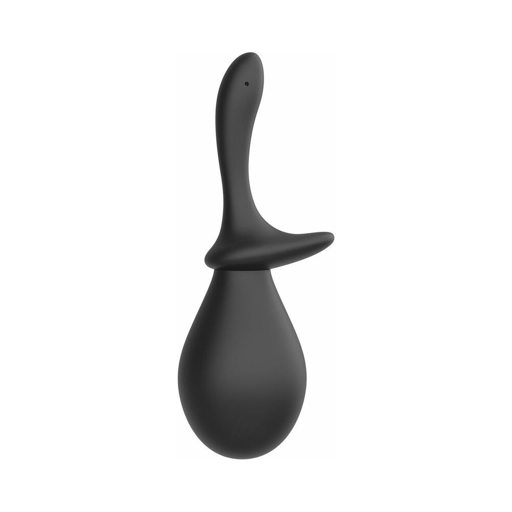 Nexus Anal Douche Set Silicone Black – Intimate Cleansing Kit with Two Tips