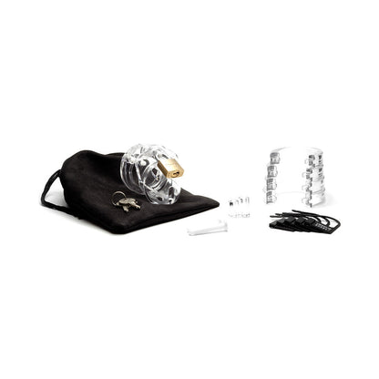 CB-X Mini Me Male Chastity Device - Clear - 1.25" Cage Length