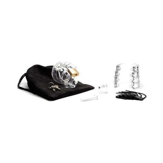 CB-X Mini Me Male Chastity Device - Clear - 1.25" Cage Length