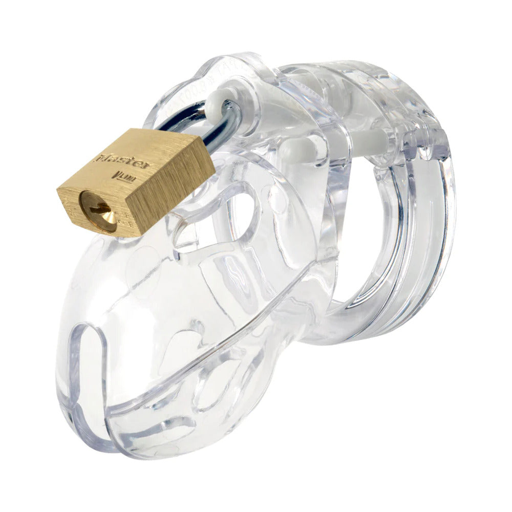 CB-X Mr. Stubb Clear Male Chastity Device with U-Ring