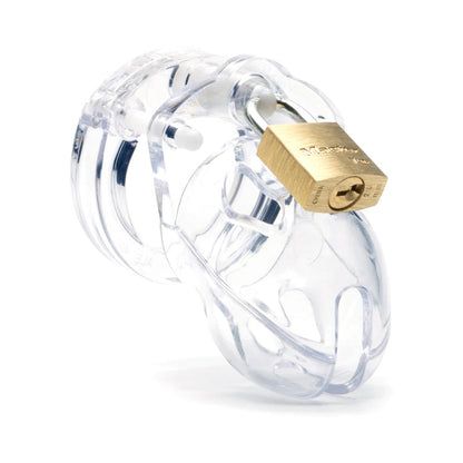 CB-X Mr. Stubb Clear Male Chastity Device with U-Ring