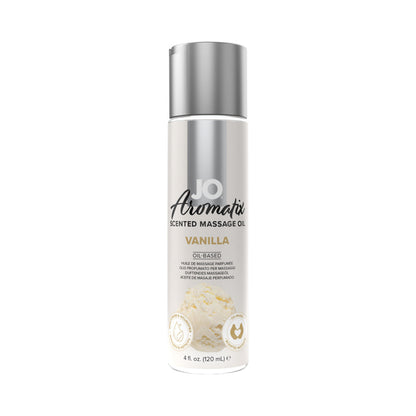 JO Aromatix Vanilla Scented Massage Oil – 4 oz – White
