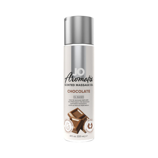 JO Aromatix Chocolate Scented Massage Oil – 4 oz – White
