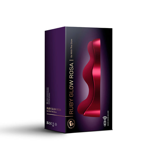 Rocks-Off Ruby Glow Saddle Vibrator - Red - Dual Motor