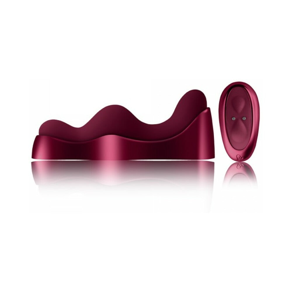 Rocks-Off Ruby Glow Saddle Vibrator - Red - Dual Motor