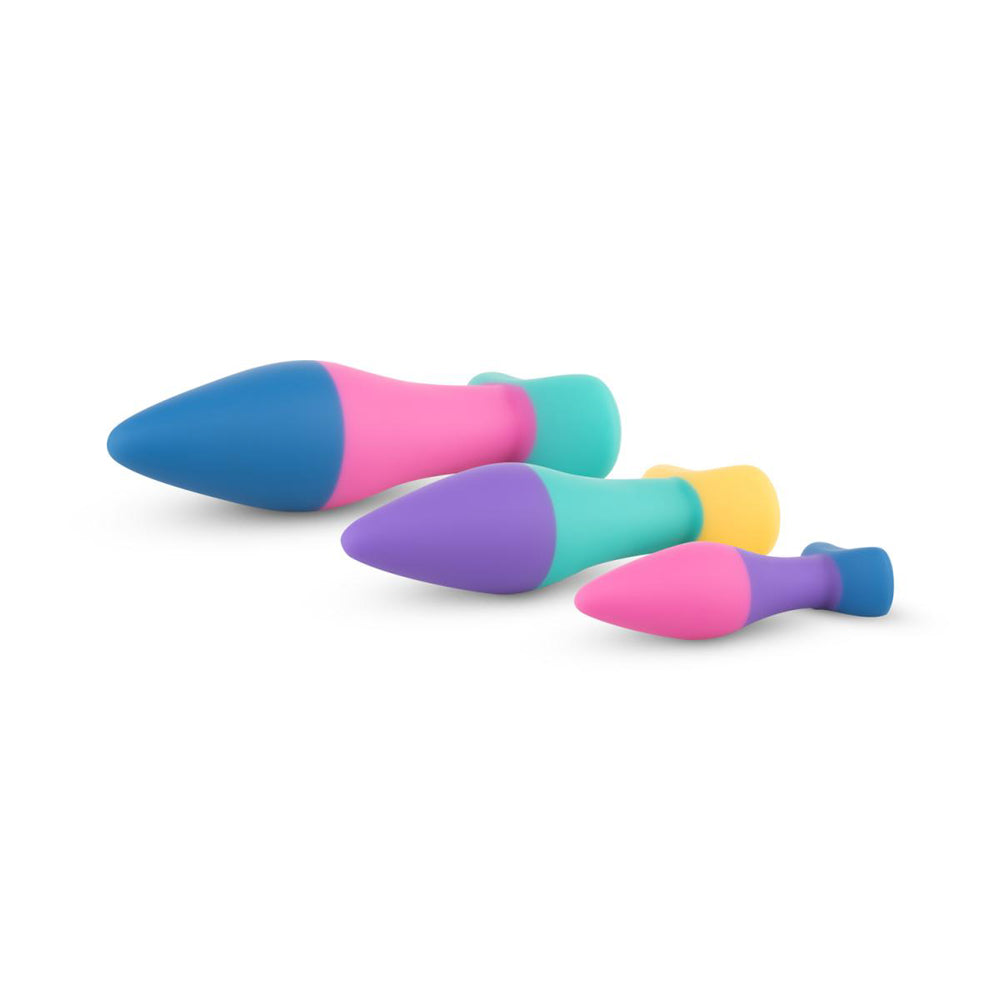 PMV20 Koda 3-Piece Butt Plug Set – Multicolor, Flexible Silicone