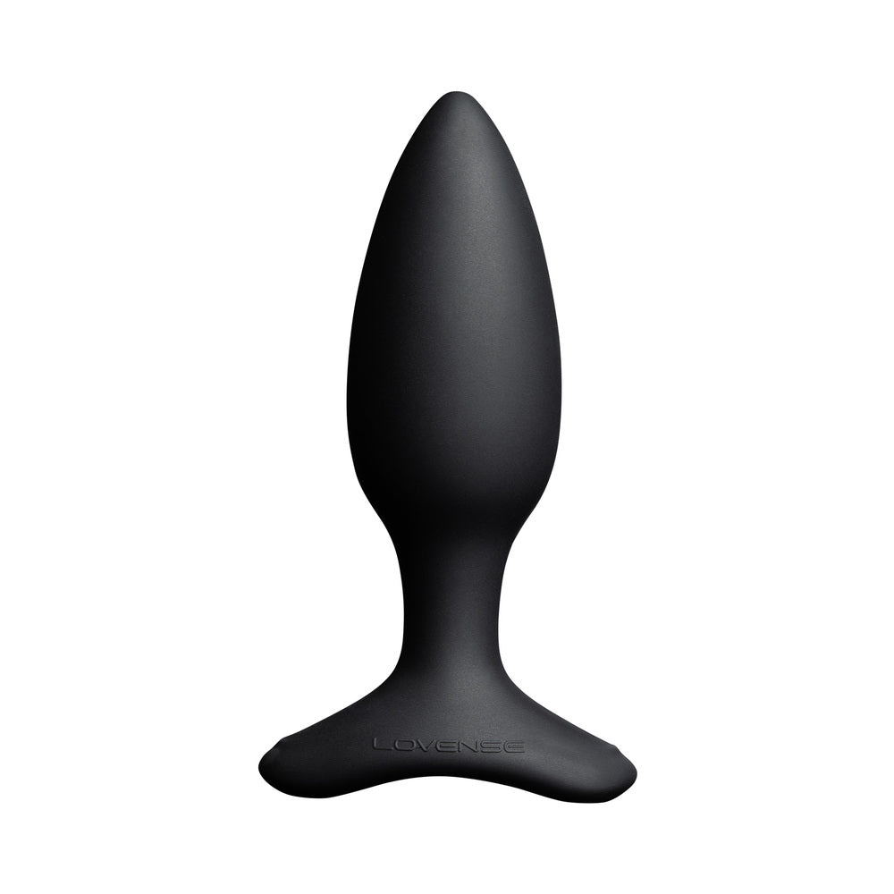 Lovense Hush 2 Bluetooth Remote-Controlled Vibrating Butt Plug - Black - Small