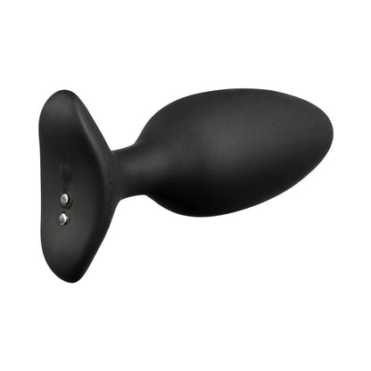 Lovense Hush 2 Bluetooth Remote-Controlled Vibrating Butt Plug - Black - Small