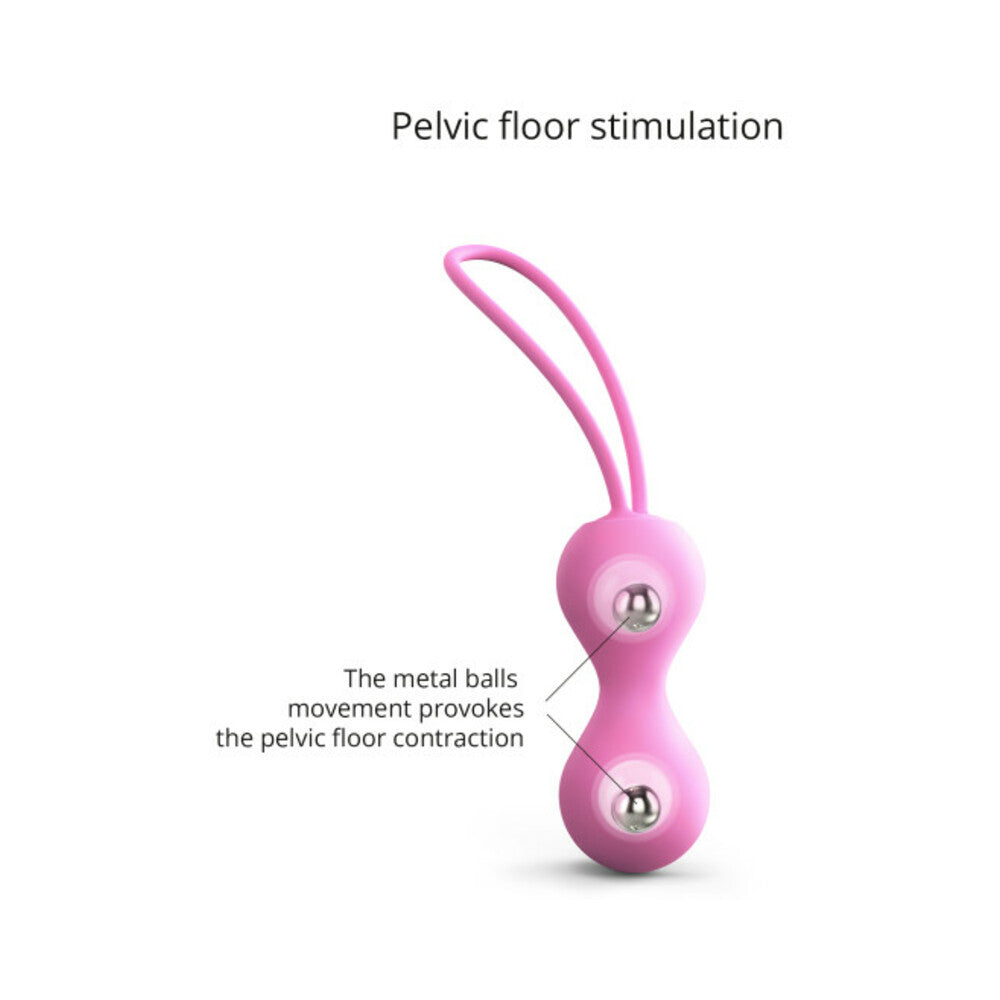 Love to Love Joia Silicone Kegel Balls – Pink Passion