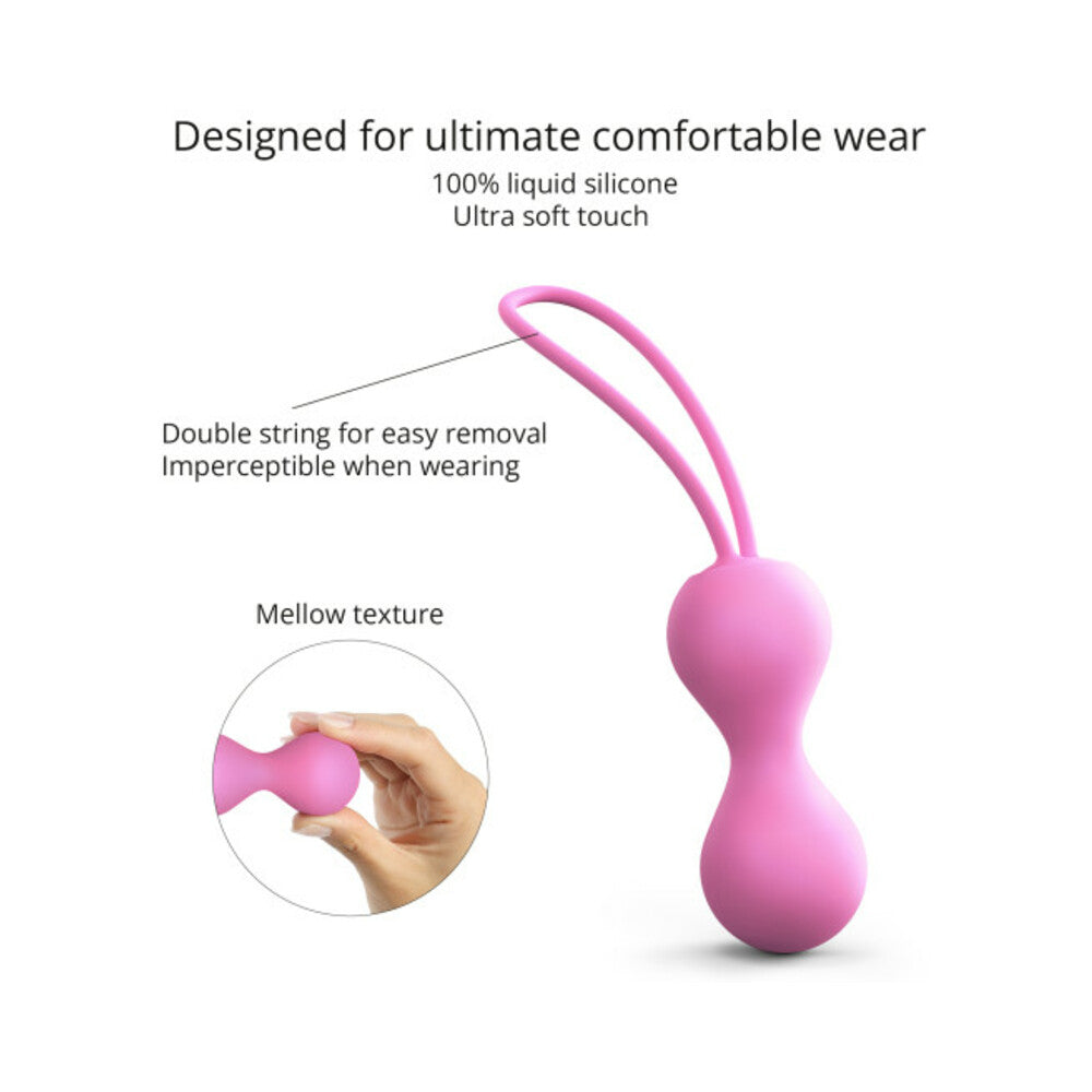 Love to Love Joia Silicone Kegel Balls – Pink Passion