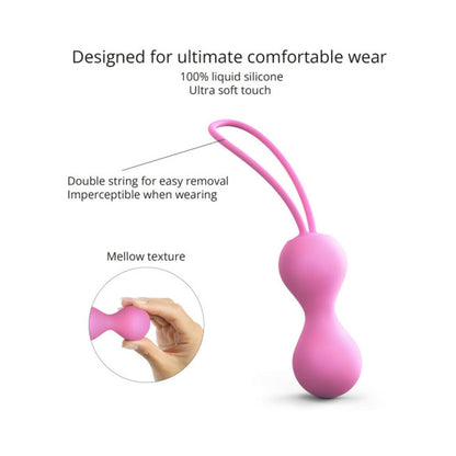Love to Love Joia Silicone Kegel Balls – Pink Passion
